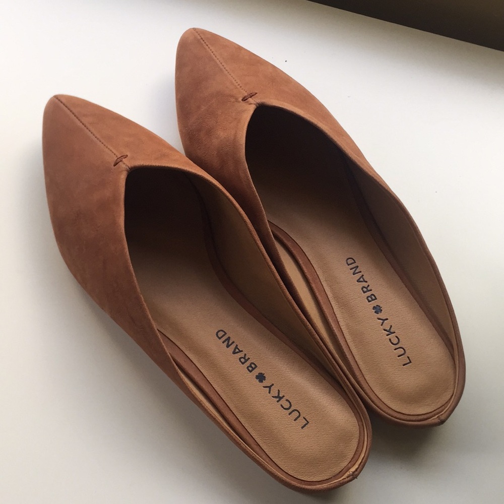 Lucky brand brown leather loafers